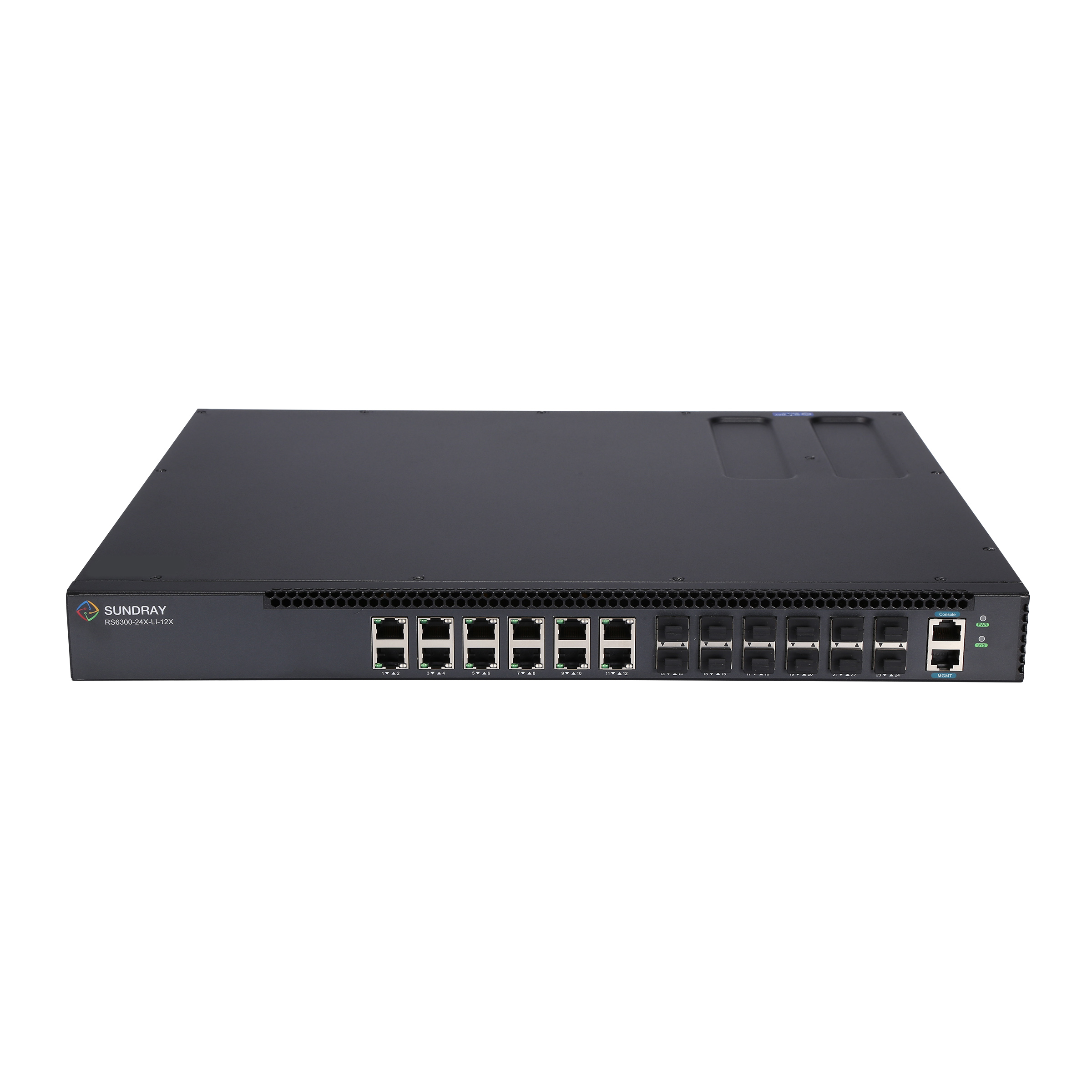 信銳RS6300-24X-LI-12X萬兆盒式交換機